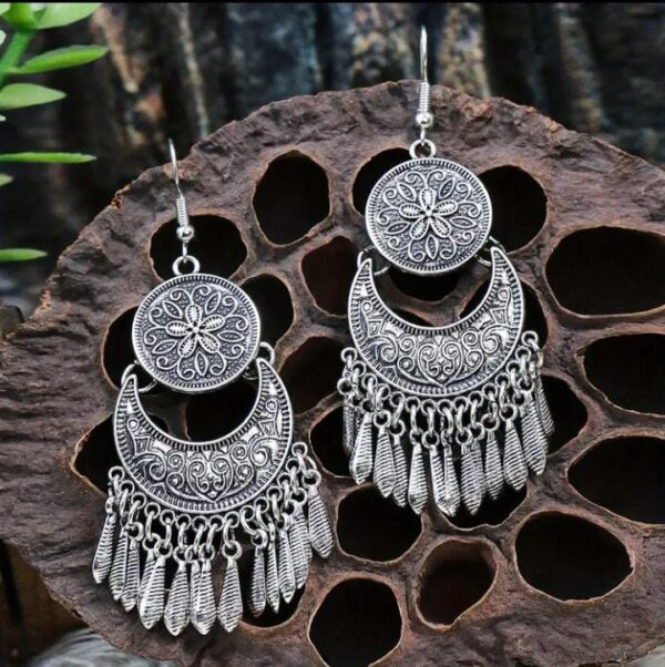 AR-015 Vintage Rhinestone Inlay earing