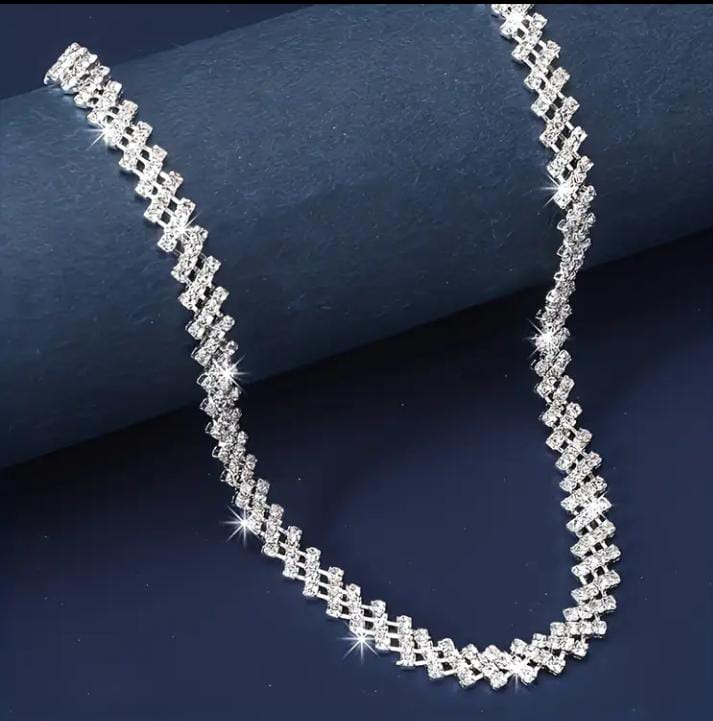 AR-014 Elegent Silver Plated Cooper Chain